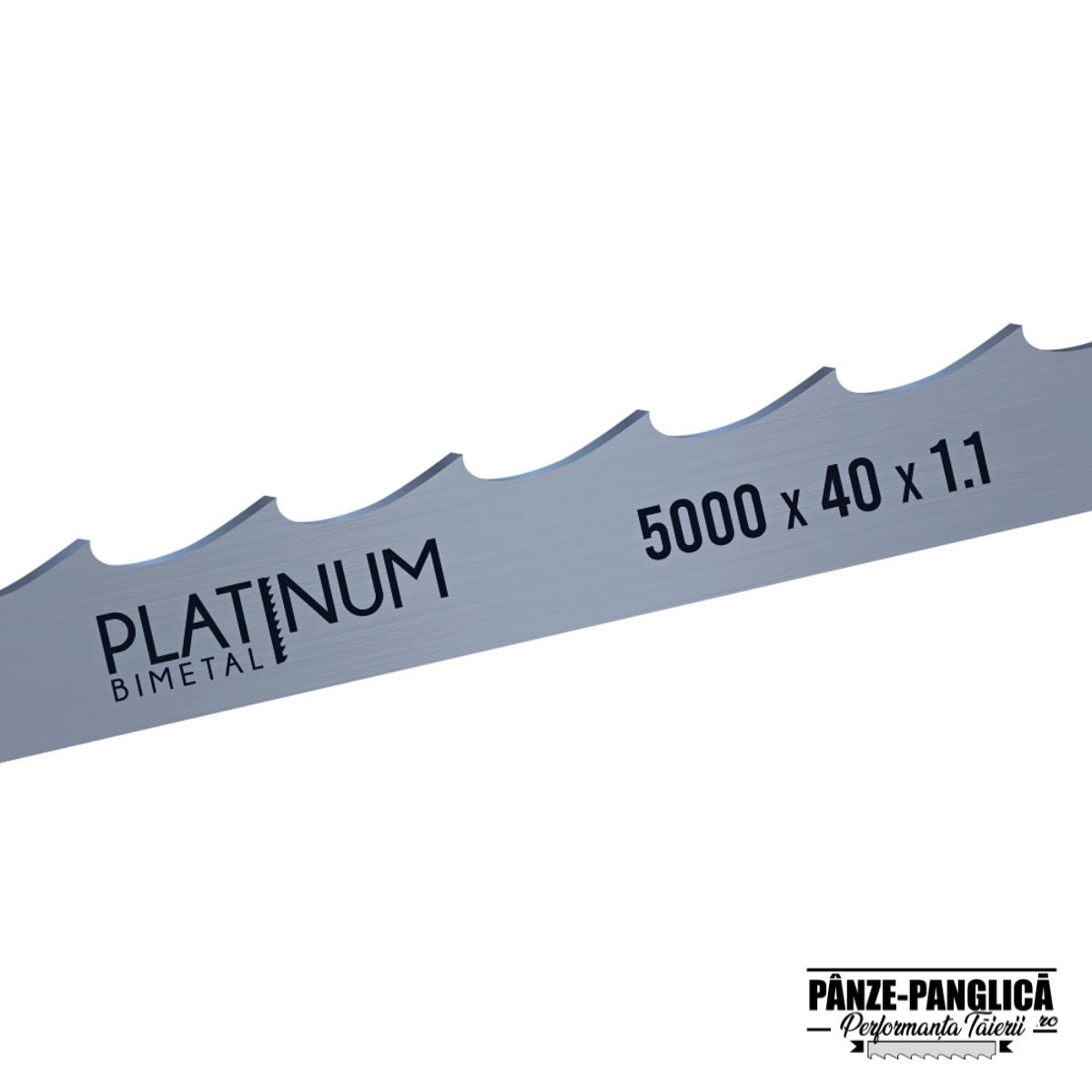 Panza fierastrau cu banda pentru bustean 5000x35 - PLATINUM Panza fierastrau cu banda 5000x40x1.1 panglica banzic pentru bustean | PLATINUM Bimetal - imagine 1