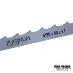 Panza fierastrau cu banda 5126x40x1.1 panglica banzic pentru bustean | PLATINUM Bimetal