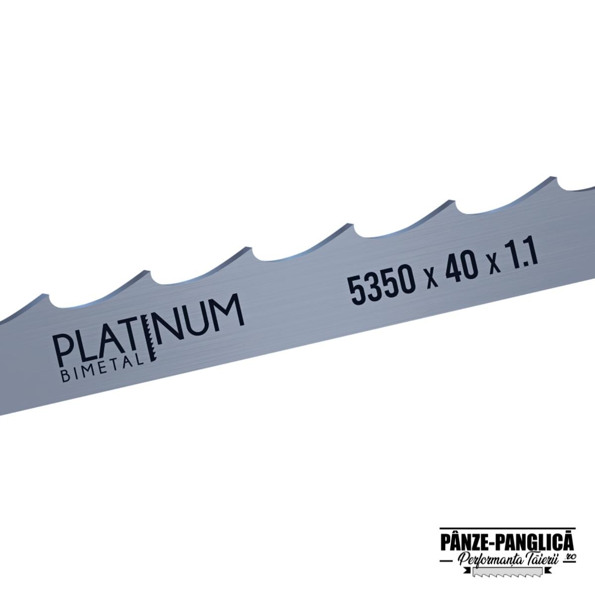 Panza fierastrau cu banda pentru bustean 5350x40 - PLATINUM Panza fierastrau cu banda 5350x40x1.1 panglica banzic pentru bustean | PLATINUM Bimetal - imagine 1