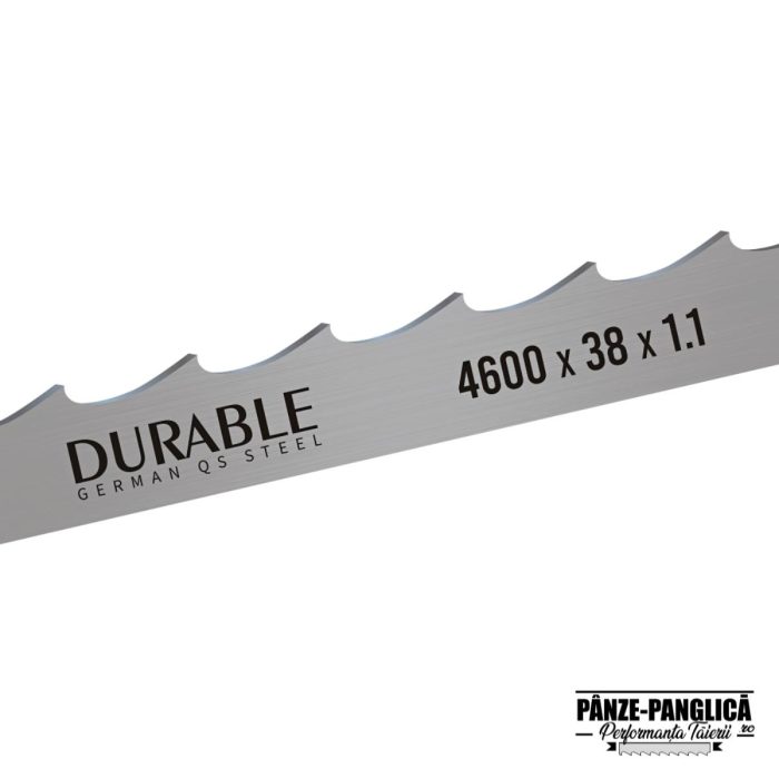 Panza banzic 4600x38x1.1 DURABLE Supreme pentru fierastrau cu banda debitare bustean