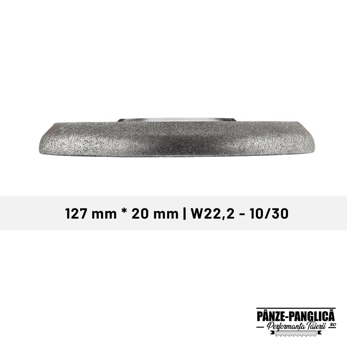 Disc ascutit panza panglica banzic busteni BORAZONE CBN (1) Piatra diamantata ascutit panze panglica banzic 127 mm x 20 mm BORAZONE - imagine 2