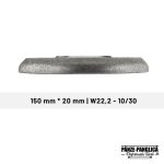 Piatra diamantata ascutit panze panglica banzic 150 mm x 20 mm BORAZONE - imagine 2