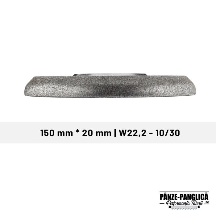 Piatra diamantata ascutit panze panglica banzic 150 mm x 20 mm BORAZONE - imagine 2